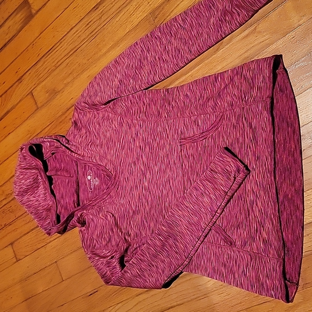 H40 Women's Tangerine hooded athletic shirt...size medium